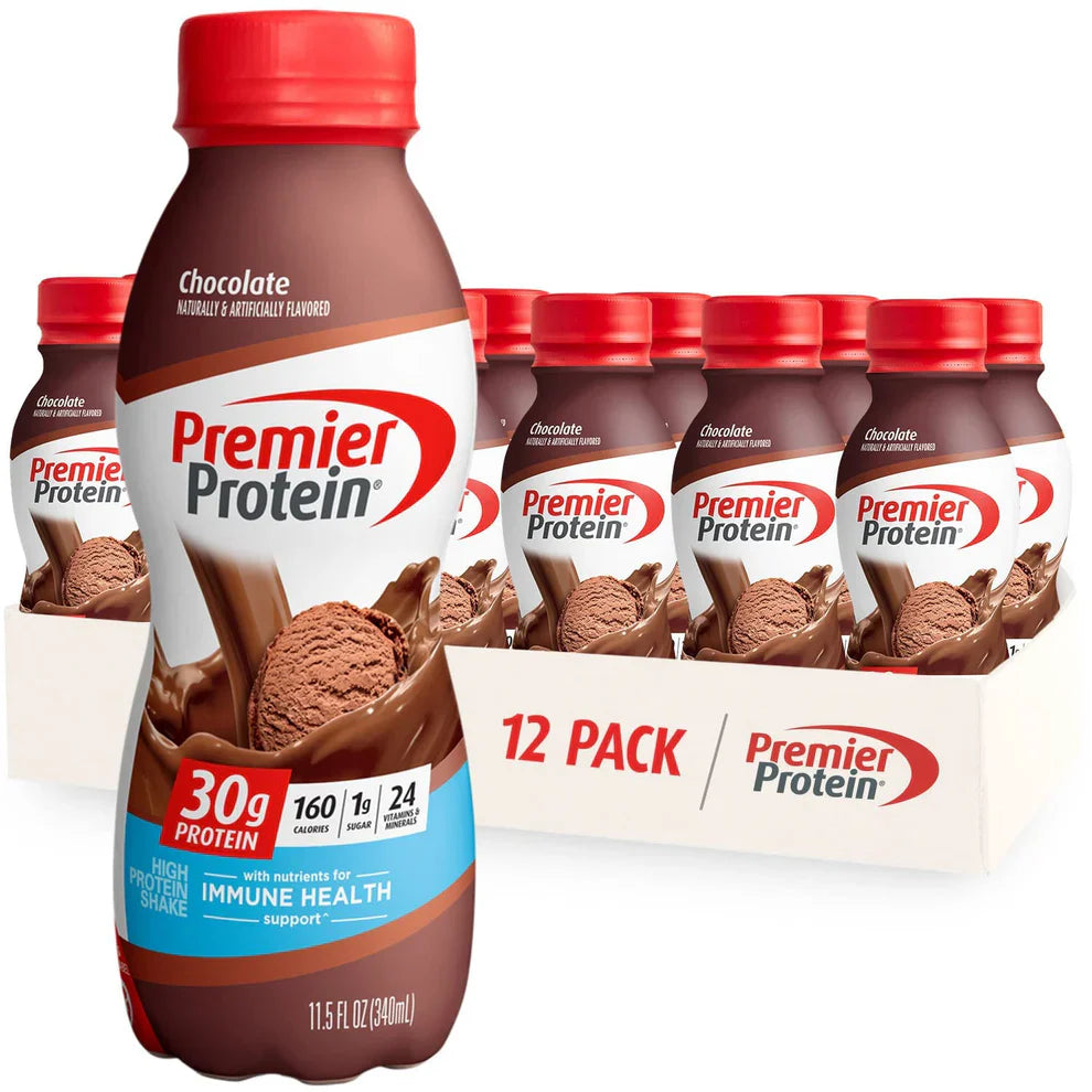 Premier Protein Shake: 30g Protein, Only 1g Sugar (12 Pack)