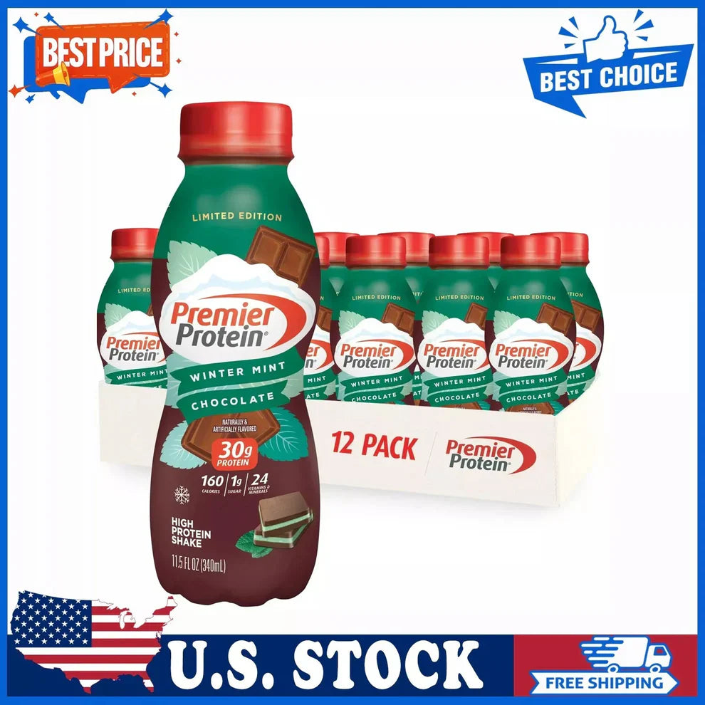 Premier Protein Shake: 30g Protein, Only 1g Sugar (12 Pack)