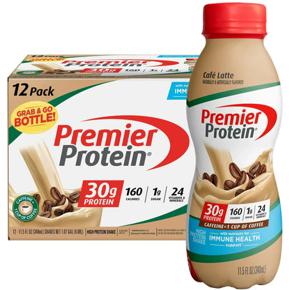 Premier Protein Shake: 30g Protein, Only 1g Sugar (12 Pack)